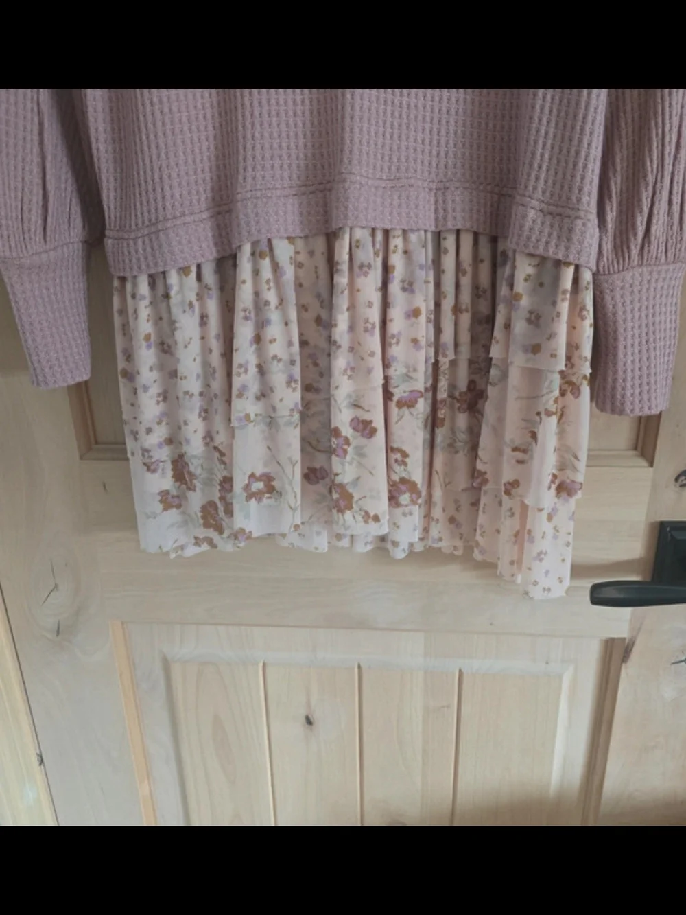 Free People Dusty Rose Layered Floral Dress